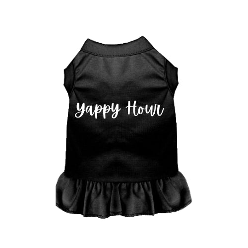 Yappy Hour Dress in Black