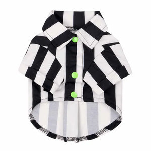Spooky Striped Button Up Shirt