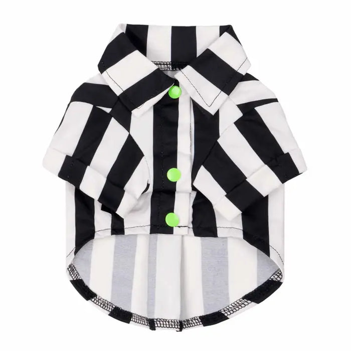 Spooky Striped Button Up Shirt