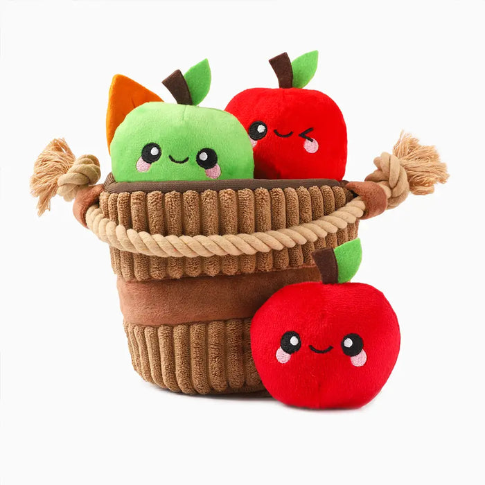 Autumn Tailz Apple Basket -Interactive Toy – Posh Puppy Boutique