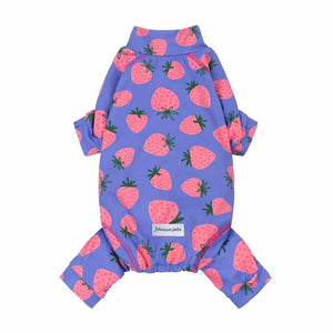 Strawberry Upf 50+ Dog Uv Protection Jumpsuit