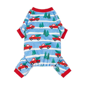 Christmas Tree Truck Dog Pajamas