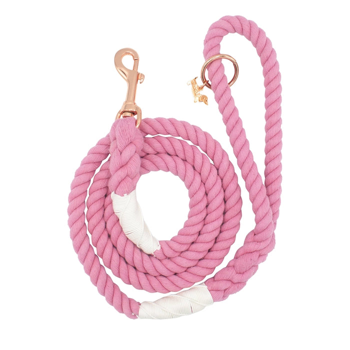 Bright Pink Rope Leash