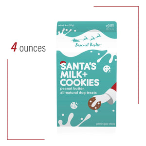 Santa'S Milk + Cookies - Peanut Butter Dog Treats - 4 oz