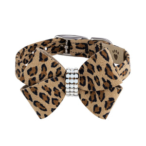 Susan Lanci Cheetah Pearl Giltmore Nouveau Bow Collar in Many Colors