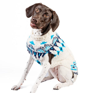 Coastal Cable Knit Dog Sweater
