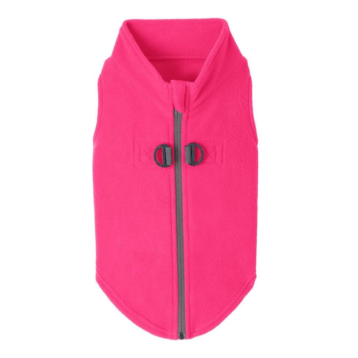 Zip Up Fleece in Pink