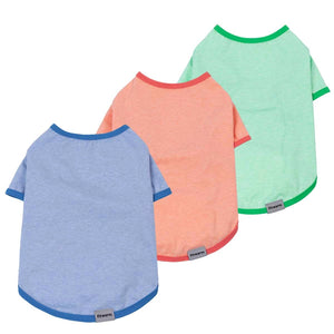 3 Pack Solid Color Dog Shirt