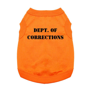 Dept. Of Corrections Dog Shirt