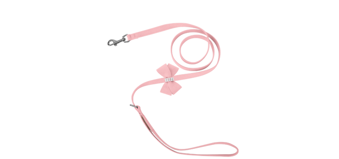 Susan Lanci Puppy Pink Nouveau Bow Leash