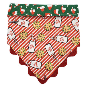 Santa's Cookies - Reversible Dog Collar Bandana