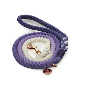 Natural Rope Leash - Purple Ombre