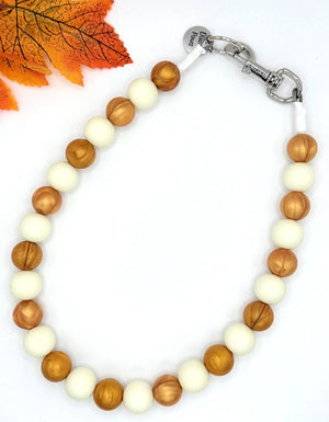 Autumn Glow Beaded Pet Collar