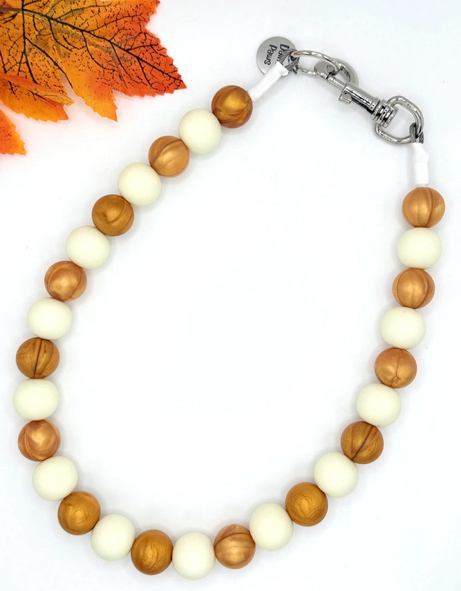 Autumn Glow Beaded Pet Collar