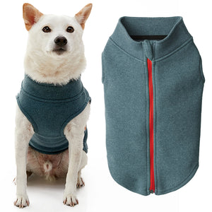 Zip Up Microfiber Fleece in Turquoise