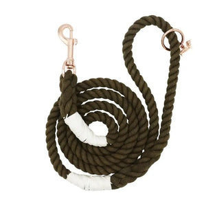Fall Dog Rope Leash - Walnut - Posh Puppy Boutique