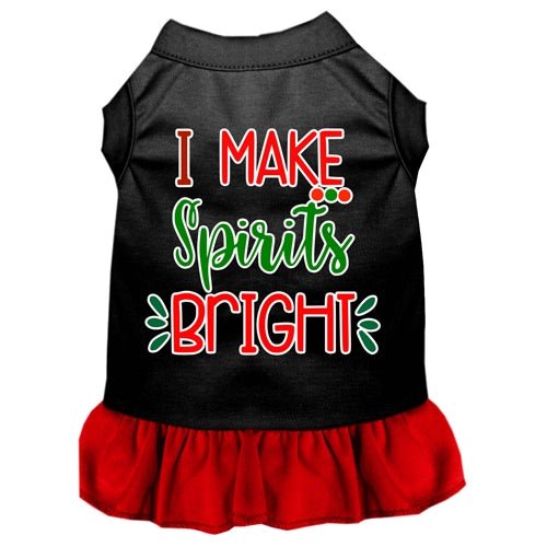 I Make Spirits Bright Dog Dress in Many Colors