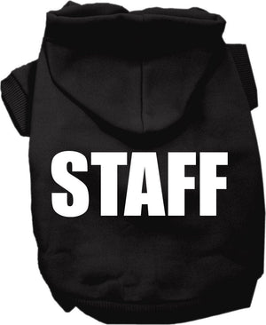 Halloween Pet Costume Hoodie Screen Printed, "Staff"