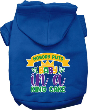 Nobody Puts Baby In A King Cake Screen Print Hoodie in Many Colors