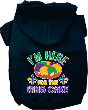 I'm Here For The King Cake Screen Print Hoodie in Many Colors
