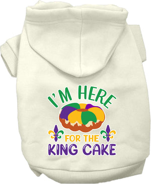 I'm Here For The King Cake Screen Print Hoodie in Many Colors