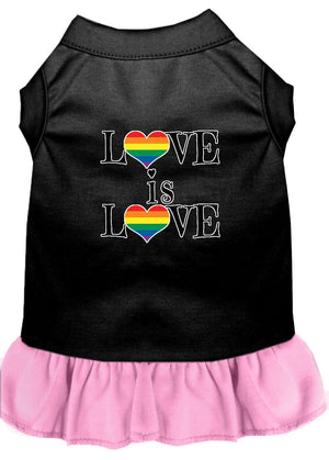 Pride Love is Love Screen Print Dress in Many Colors