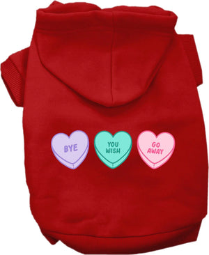 Anti Valentines Hearts Screen Print Hoodie in Many Colors