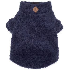 Navy Solid Fleece 1/4 Zip Pullover - Posh Puppy Boutique