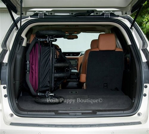 No-Zip Double Pet Stroller- Boysenberry – Posh Puppy Boutique