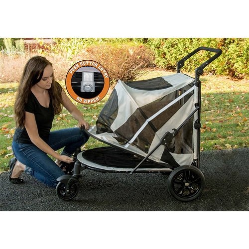 NO-ZIP Expedition Pet Stroller - Fog - Posh Puppy Boutique
