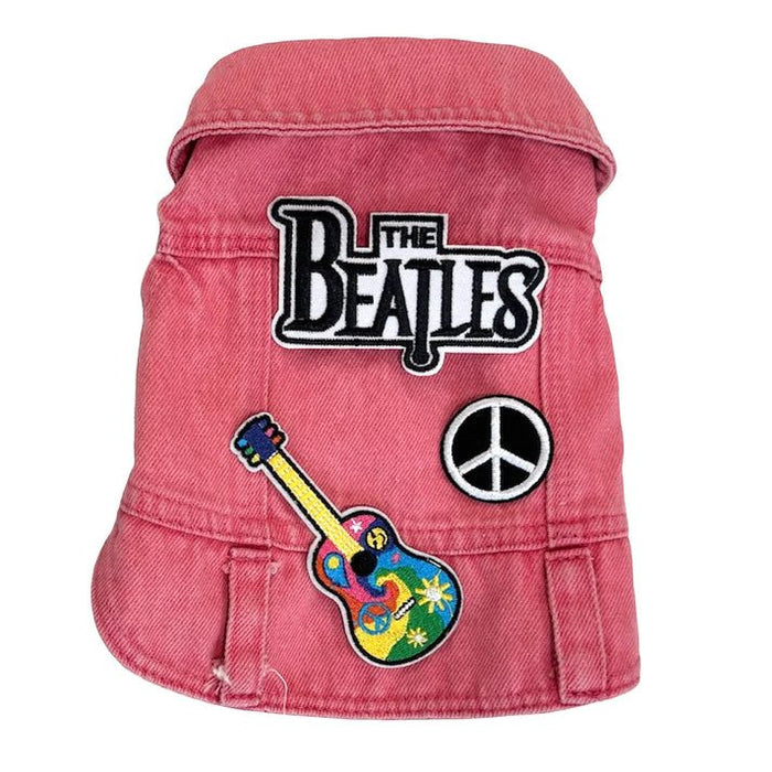 Pink Rocker Vest - The Beatles - Posh Puppy Boutique