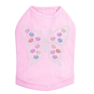 Butterfly with more Butterflies Rhinestone Tank- Many Colors