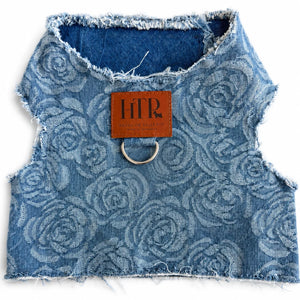 Printed Rose Denim Harness