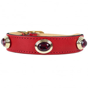 The Royal Collection Dog Collar in Ferrari Red