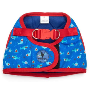 Sidekick Printed Chomp Harness - Blue - Posh Puppy Boutique