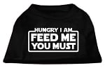 Hungry I am Screen Print Shirt in Black