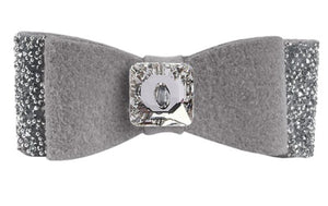 Susan Lanci Crystal Stellar Hair Bow in 2 Colors - Posh Puppy Boutique