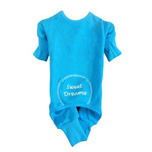 Blue Sweet Dreams Thermal Dog Pajamas