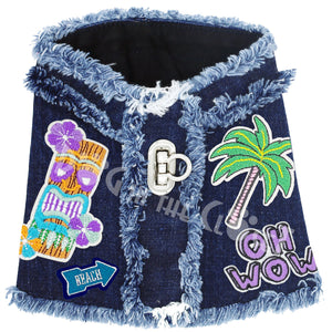 OH WOW Tiki Denim Harness Vest in 3 Colors