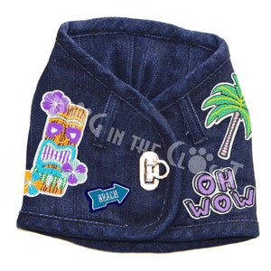 OH WOW Tiki Denim Harness Vest in 3 Colors