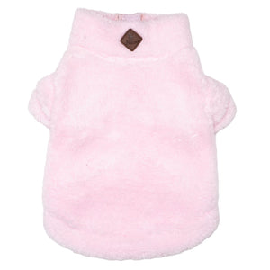 Pink Solid Fleece 1/4 Zip Pullover