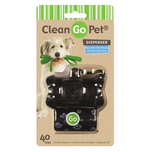 Clean Go Pet Bone Waste Bag Holder in Black