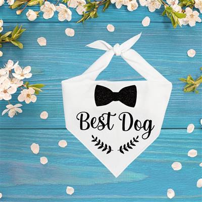 Wedding Best Dog Bandana