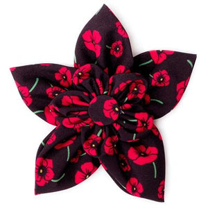 Poppies Black Flower Slider