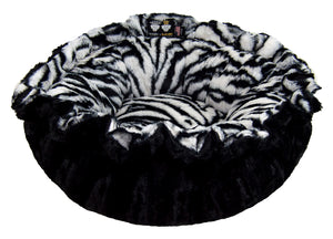 Lily Pod Bed in Black Puma and Zebra