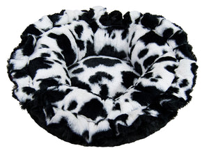 Lily Pod Bed in Spotted Pony and Black Puma