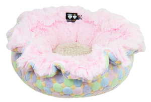 Lily Pod Bed in Bubble Gum, Ice cream and Blondie