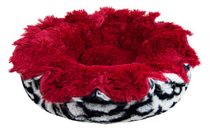 Lily Pod Bed in Lipstick and Zebra
