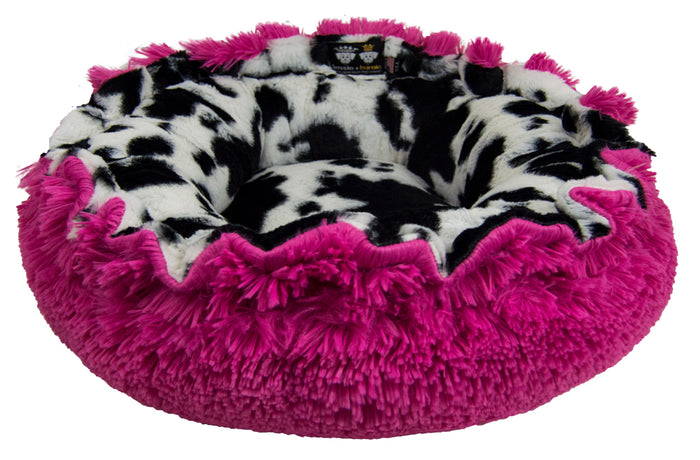 Lily Pod Bed in Lollipop and Spotted Pony