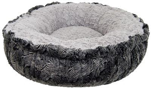Bagelette Bed- Serenity Grey and Arctic Seal